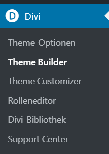 Divi Theme Builder um Blog Template zu erstellen