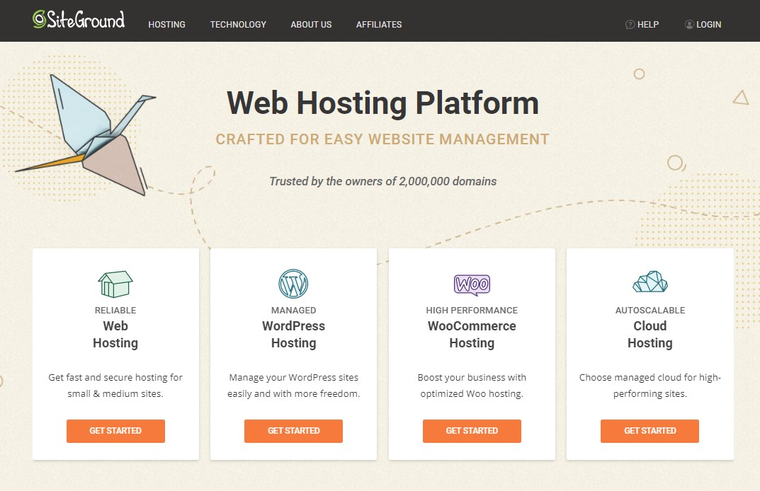 WordPress Hosting comparison siteground hosting